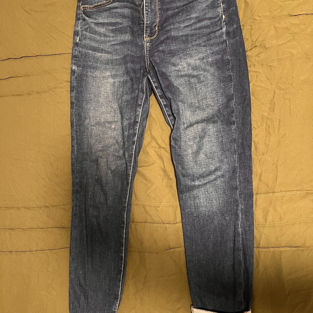 American Eagle Blue Jeans: High Rise Jeggings Size 12